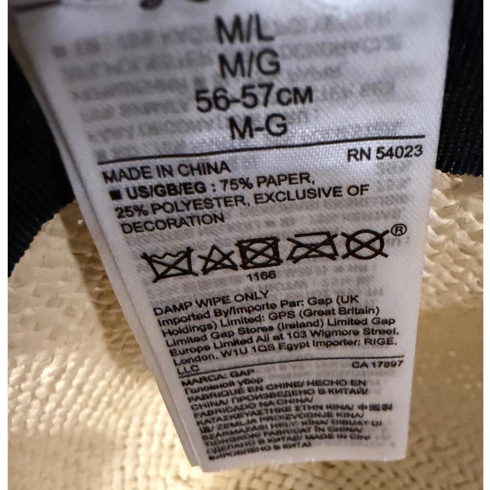 Gap Panama Style Straw Hat - Picture 4 of 6